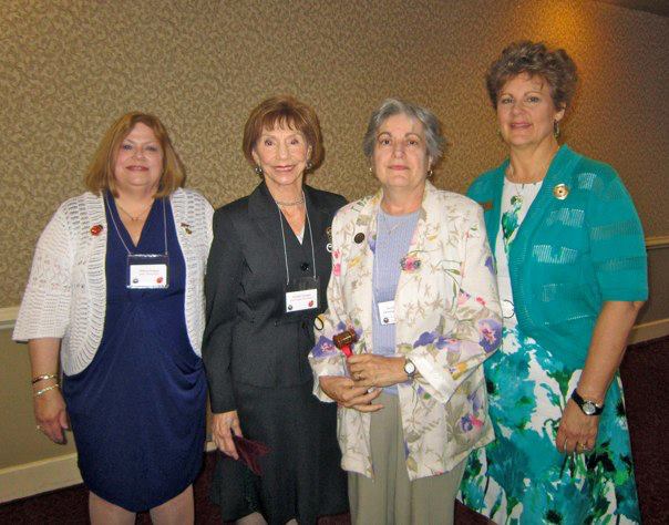 Ursula Kolb Casioppo Federation Awareness Gavel awarded to Farmingbury Woman's Club of Wolcott GFWC
