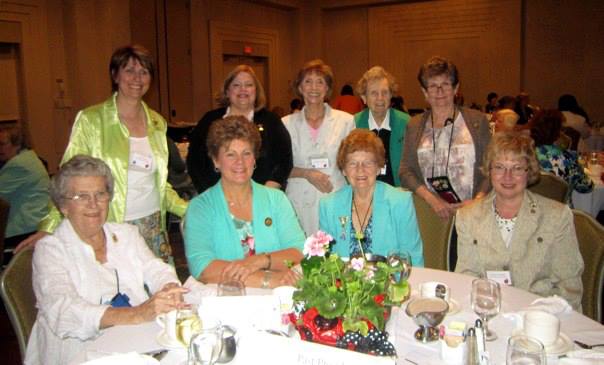 Babs Condon, GFWC International President-Elect with the current and past state presidents